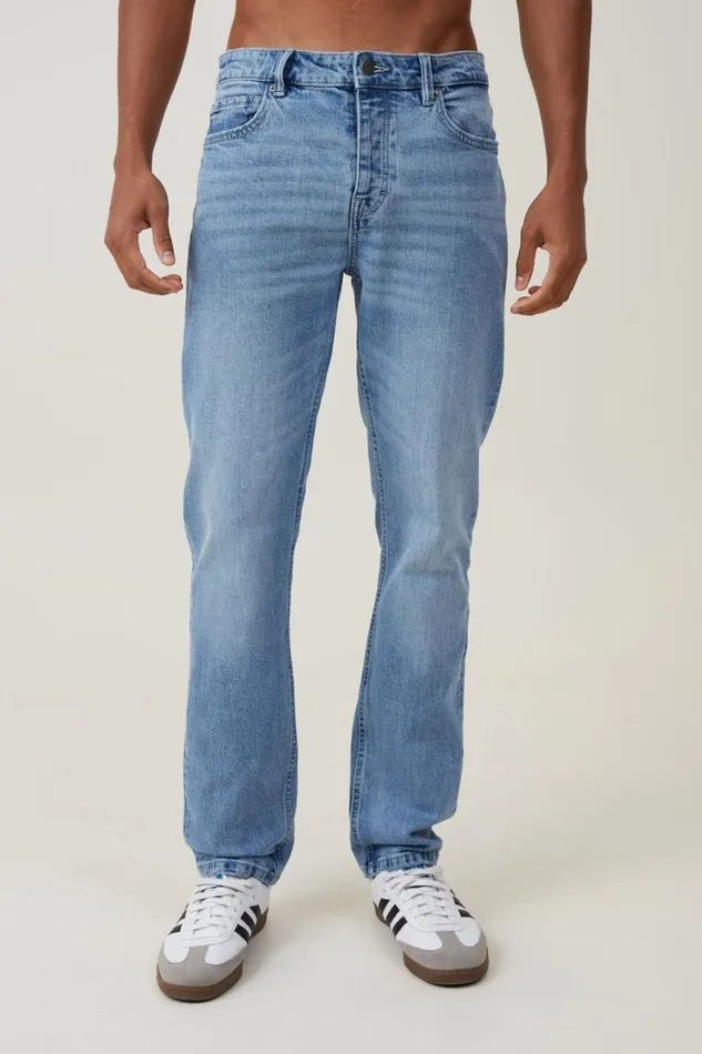 Men Jeans Cotton On Regular Straight Jean Arcade Blue