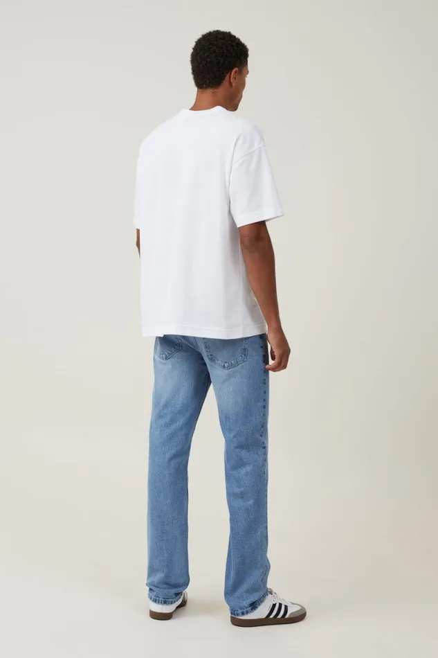 Men Jeans Cotton On Regular Straight Jean Arcade Blue