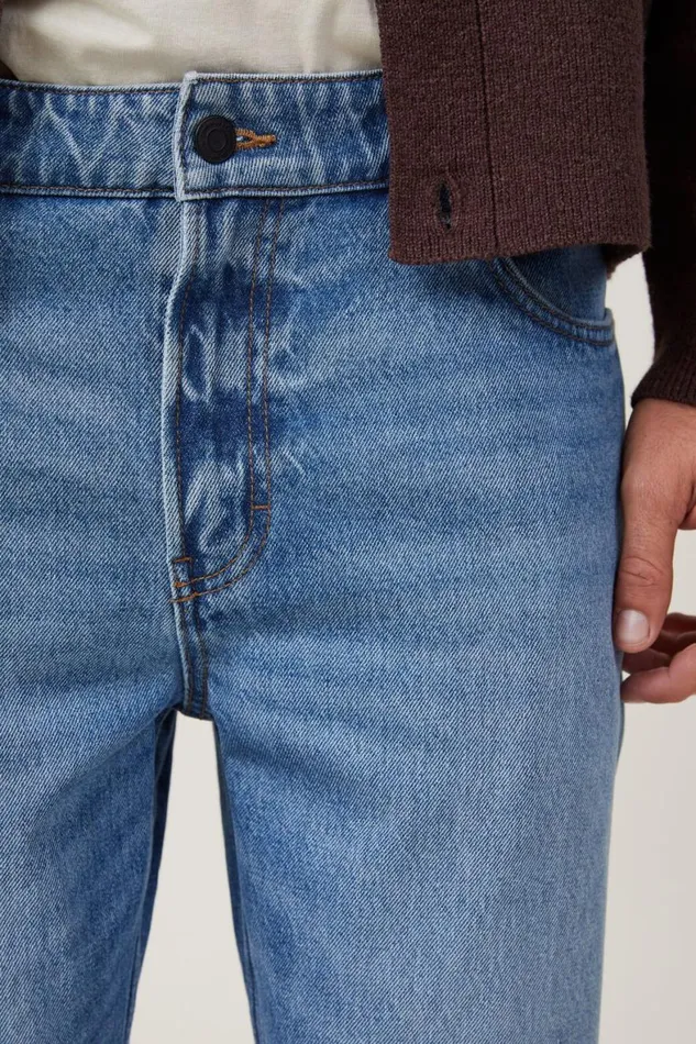 Men Jeans Cotton On Relaxed Boot Cut Jean Supernova Blue