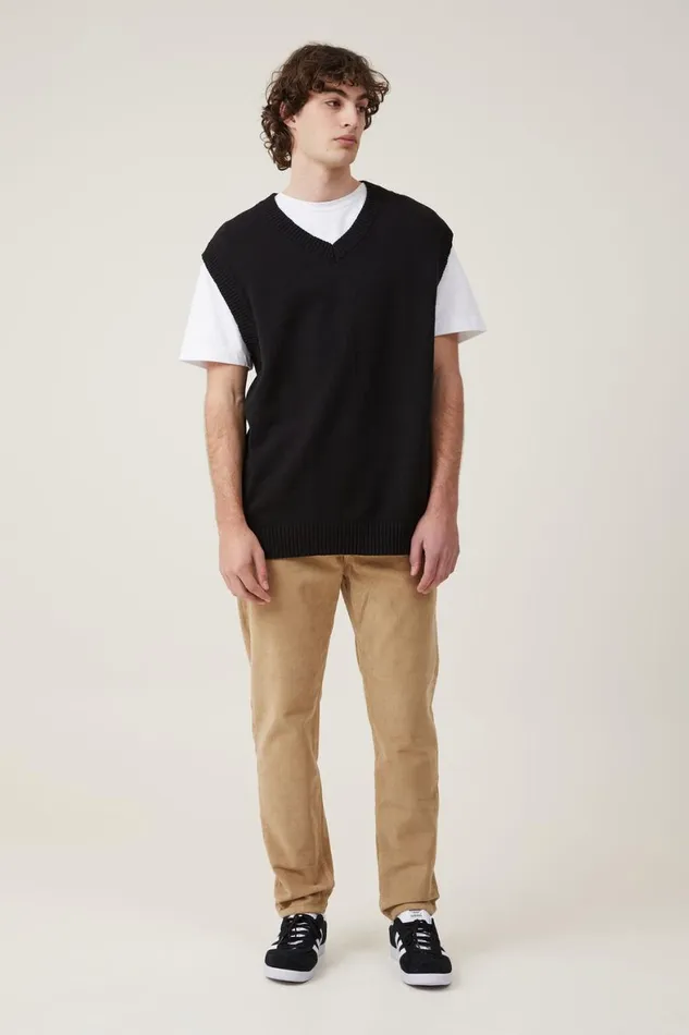 Men Jeans Cotton On Relaxed Tapered Jean Pebble Cord