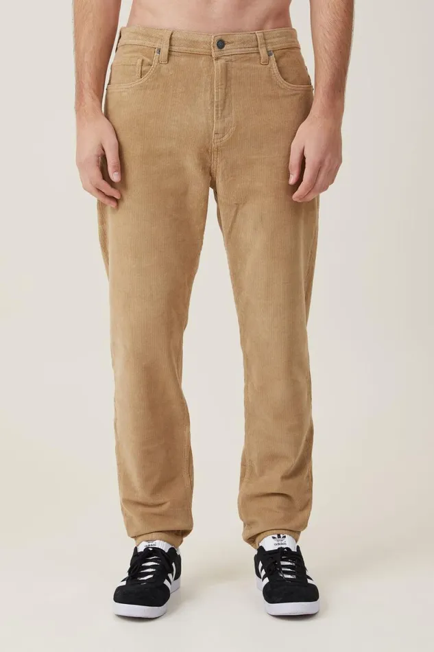 Men Jeans Cotton On Relaxed Tapered Jean Pebble Cord