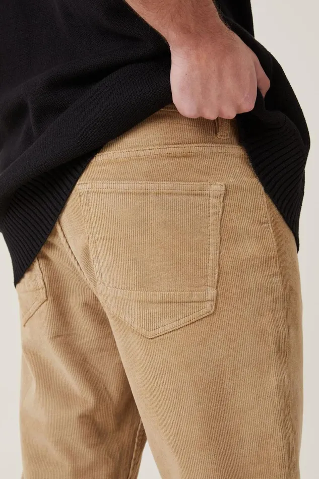 Men Jeans Cotton On Relaxed Tapered Jean Pebble Cord