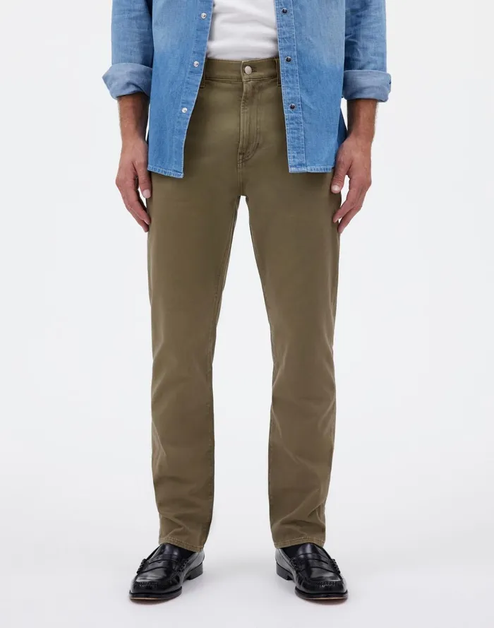 Men Jeans Madewell The Allday 1991 StraightLeg Pant Driftwood Brown