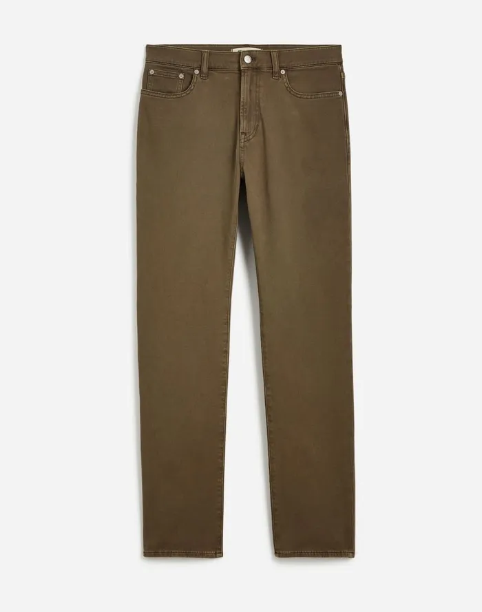 Men Jeans Madewell The Allday 1991 StraightLeg Pant Driftwood Brown