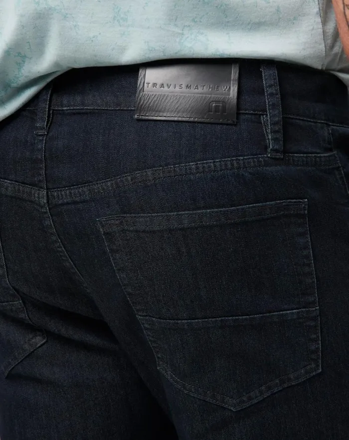 Men Jeans TravisMathew LEGACY FEATHERWEIGHT JEANS Dark Denim Men Jeans TravisMathew LEGACY FEATHERWEIGHT JEANS Dark Denim