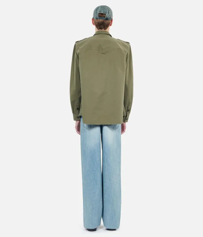 Men Khaki Officer Style Shirt THE KOOPLES Shirts