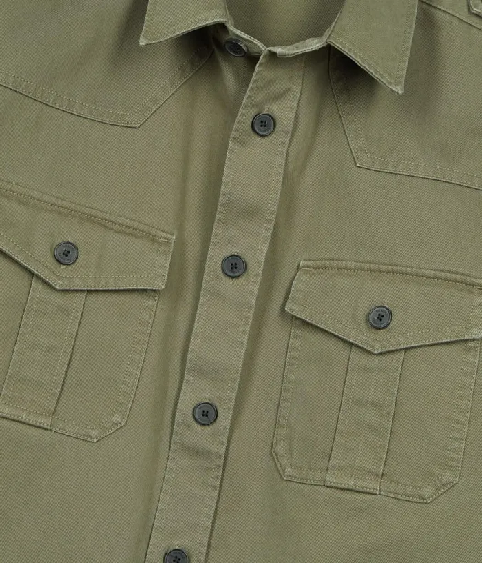 Men Khaki Officer Style Shirt THE KOOPLES Shirts