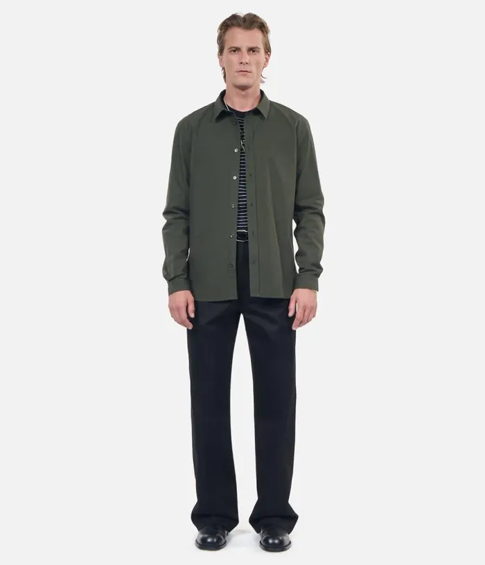 Men Khaki Poplin Shirt THE KOOPLES Shirts