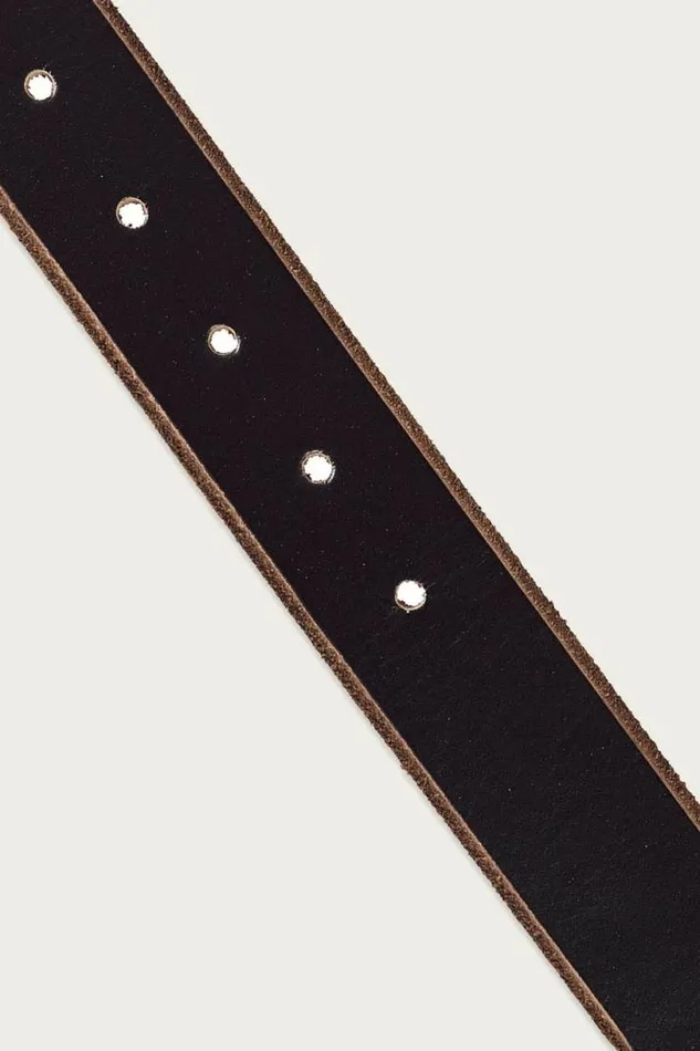 Men Lucky Brand Belts Raw Cut Edged Leather Jean Belt Black Men Lucky Brand Belts Raw Cut Edged Leather Jean Belt Black