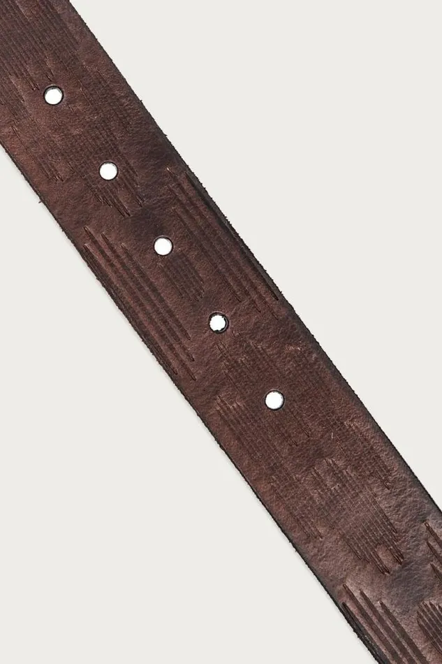 Men Lucky Brand Belts Southwest Embossed Leather Belt Dark Brown Men Lucky Brand Belts Southwest Embossed Leather Belt Dark Brown