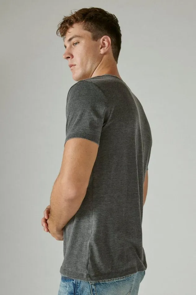 Men Lucky Brand Graphic Tees Poker Cards Tee Jet Black Men Lucky Brand Graphic Tees Poker Cards Tee Jet Black