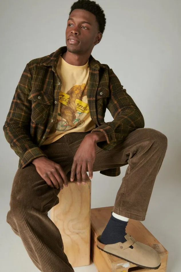 Men Lucky Brand Graphic Tees Surf Bear Tee Sarah Sun