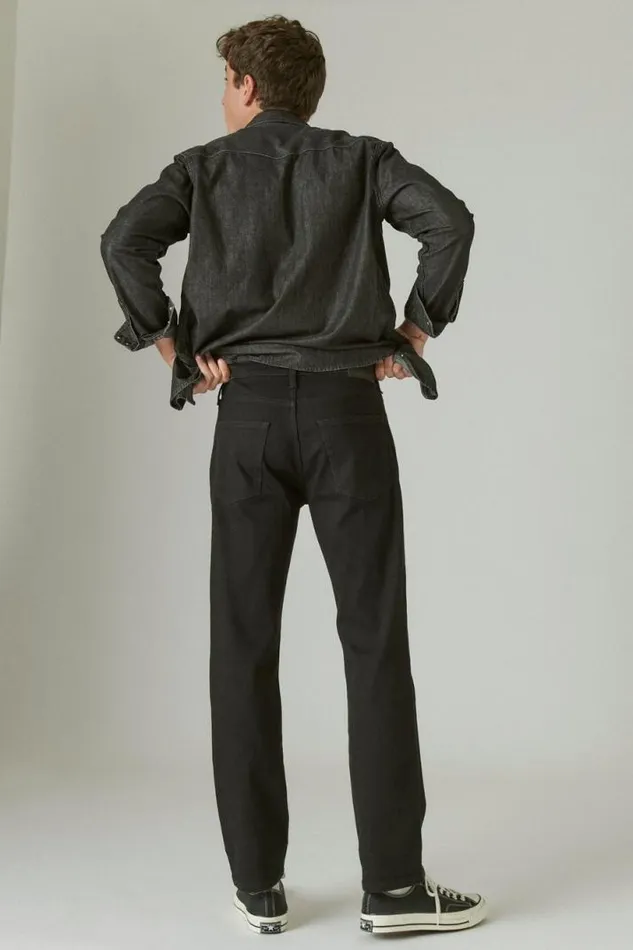 Men Lucky Brand Jeans 223 Straight Advanced Stretch Jean Black Rinse
