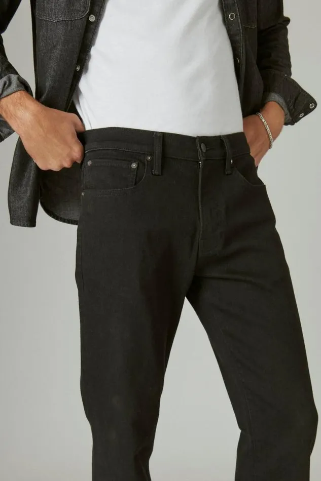 Men Lucky Brand Jeans 223 Straight Advanced Stretch Jean Black Rinse
