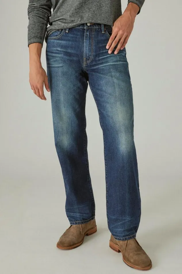 Men Lucky Brand Jeans 281 Baggy Straight Hemp Jean Sheldon
