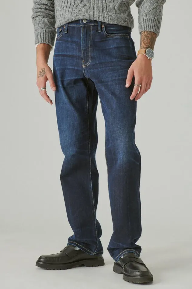 Men Lucky Brand Jeans 363 Straight Premium Coolomax Stretch Jean Jasper