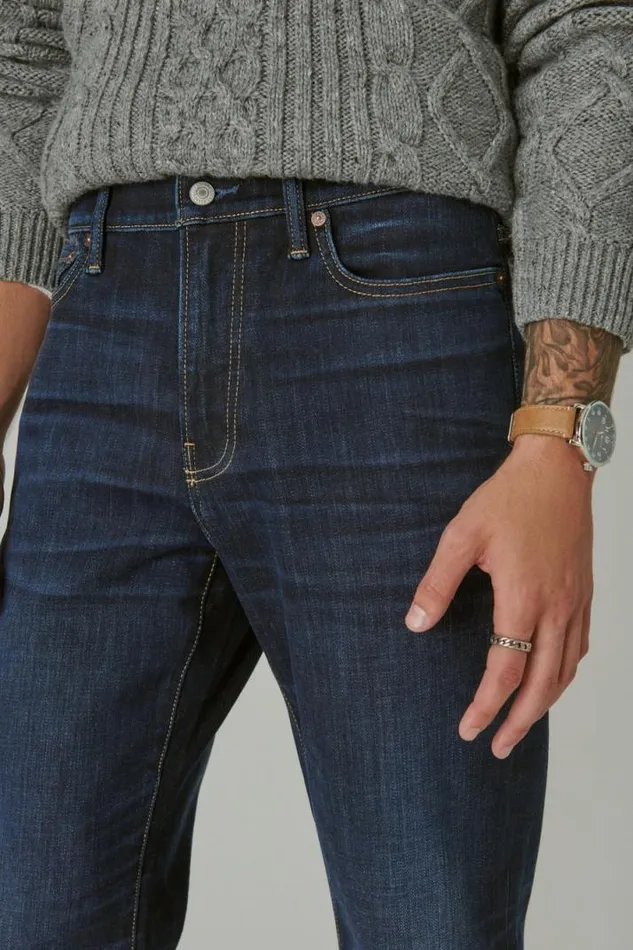 Men Lucky Brand Jeans 363 Straight Premium Coolomax Stretch Jean Jasper