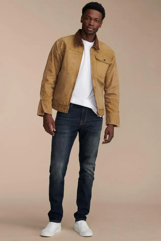 Men Lucky Brand Jeans 412 Athletic Slim Coolmax Jean Leon Park