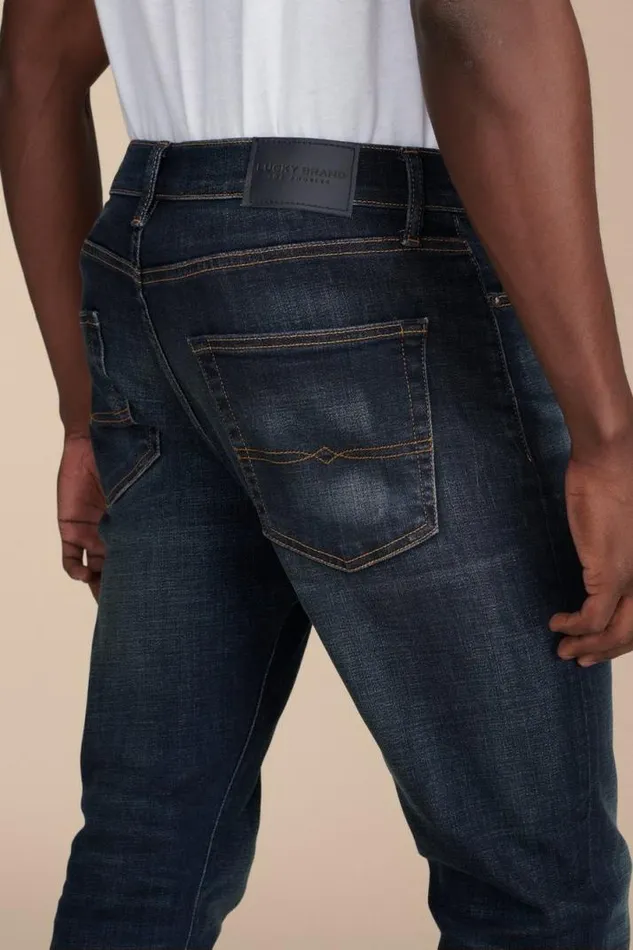 Men Lucky Brand Jeans 412 Athletic Slim Coolmax Jean Leon Park