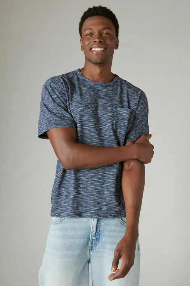 Men Lucky Brand Shirts and Tops Indigo Pocket Tee 419 Indigo