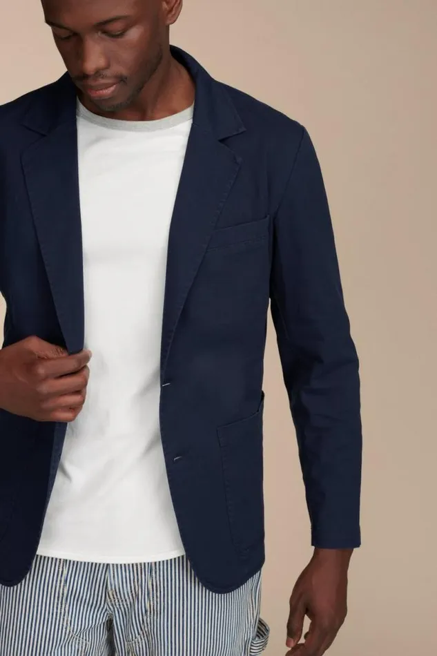 Men Lucky Brand Suit Separates Washed Blazer Parisian Night