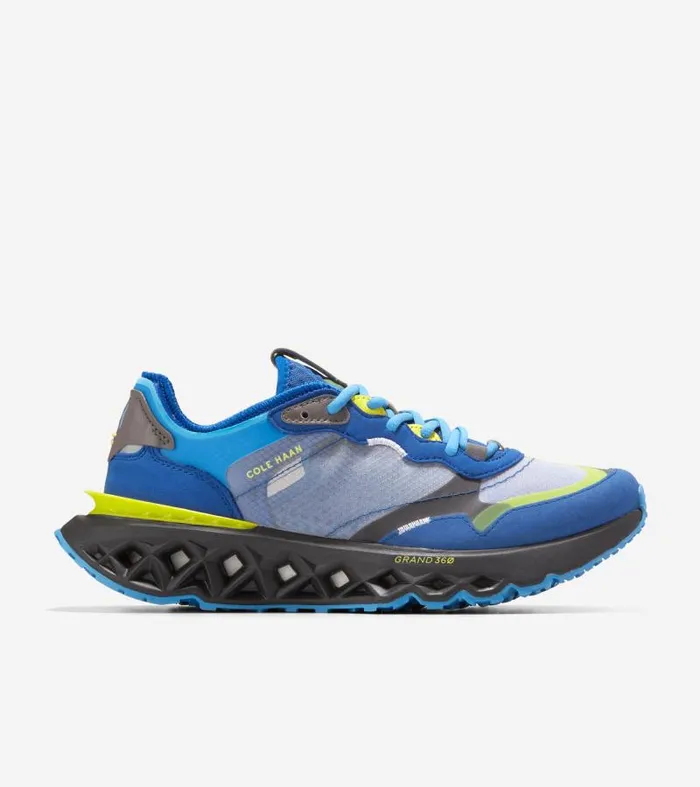Men Men039s 5ZERGRAND Embrostitch Running Shoe Blue Cole Haan Sneakers