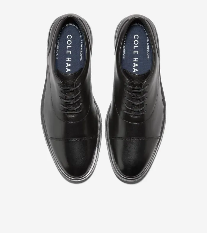 Men Men039s GrandFlex Dress Cap Toe Oxfords Black Cole Haan Oxfords