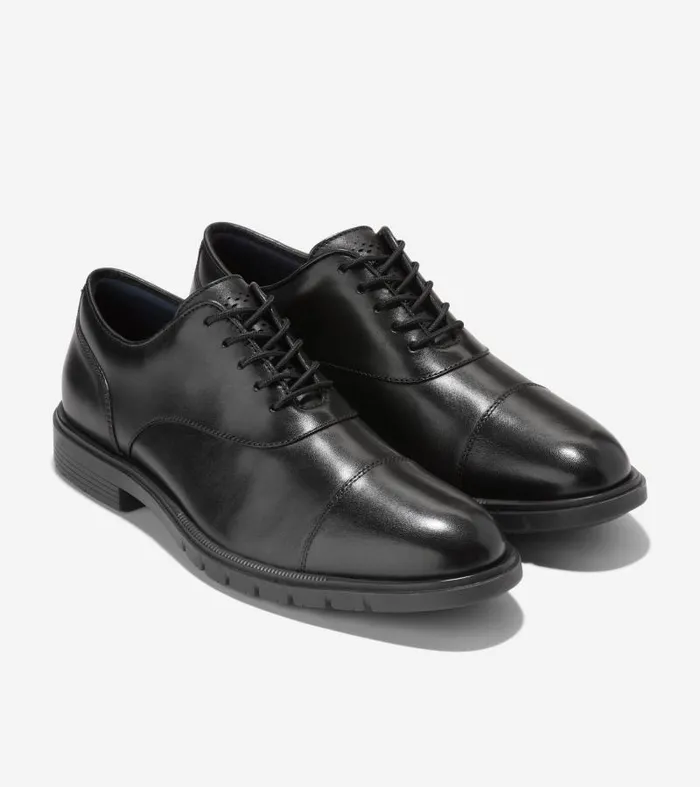 Men Men039s GrandFlex Dress Cap Toe Oxfords Black Cole Haan Oxfords