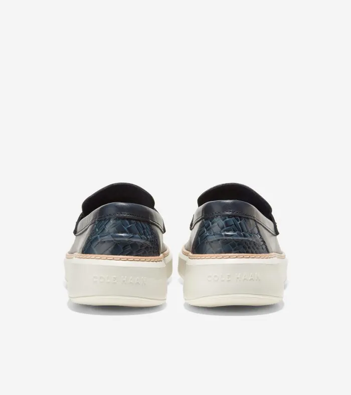 Men Men039s GrandPr Topspin Penny Loafer Blue Cole Haan Loafers and Drivers