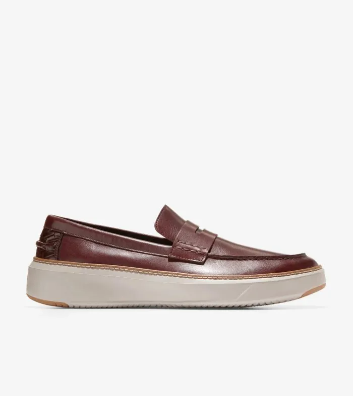 Men Men039s GrandPr Topspin Penny Loafer Brown Cole Haan Loafers and Drivers