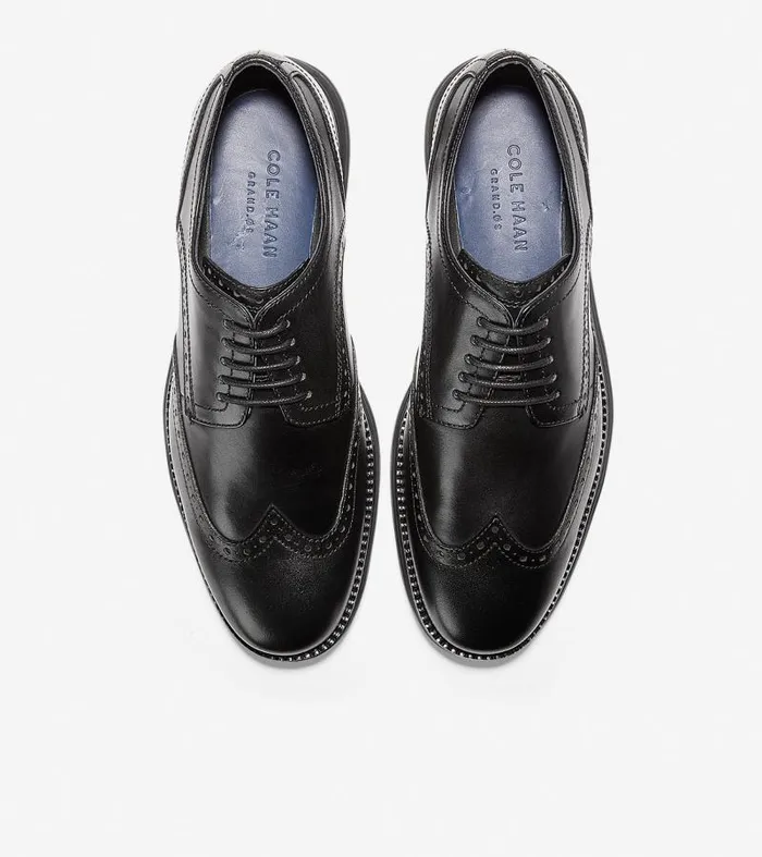 Men Men039s riginalGrand Wingtip Oxford Black Cole Haan Dress Shoes