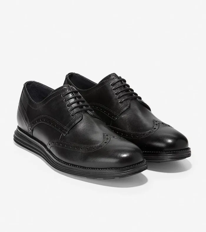 Men Men039s riginalGrand Wingtip Oxford Black Cole Haan Dress Shoes