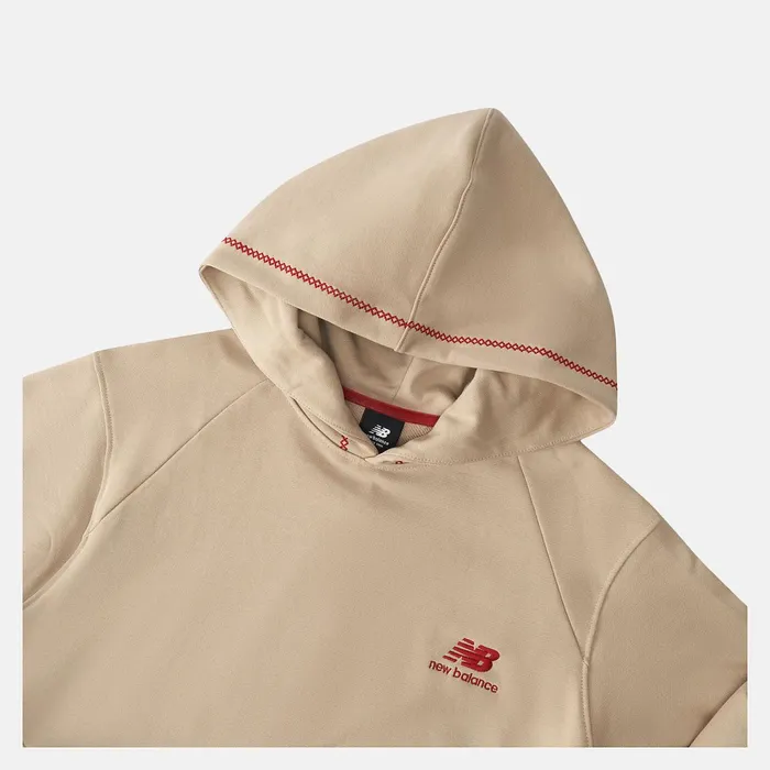 Men NB Athletics Lunar New Year French Terry Hoodie Brandon Beige New Balance Hoodies and Sweatshirts Men NB Athletics Lunar New Year French Terry Hoodie Brandon Beige New Balance Hoodies and Sweatshirts