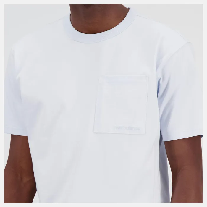 Men NB Athletics Nature State Short Sleeve Tee Ice Blue New Balance Shirts