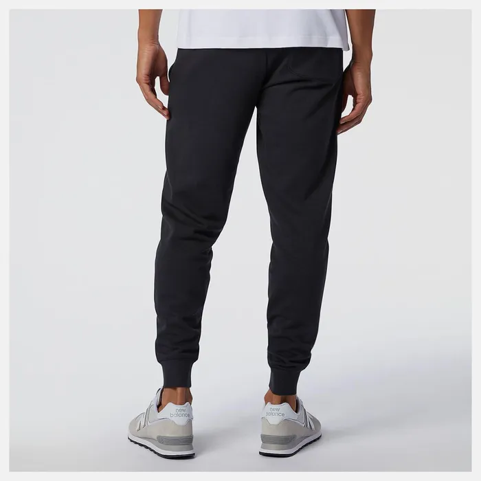 Men NB Essentials Stacked Logo Sweatpant Black New Balance Pants