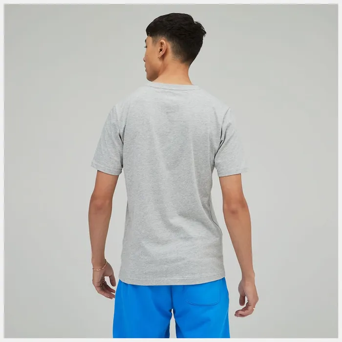 Men NB Essentials Stacked Logo Tee Athletic Grey New Balance Shirts Men NB Essentials Stacked Logo Tee Athletic Grey New Balance Shirts