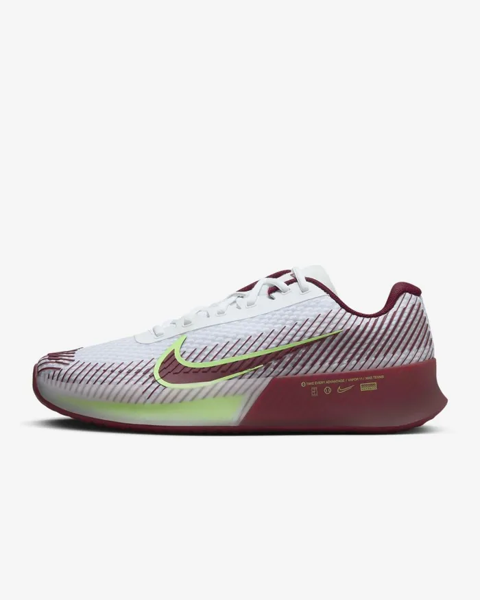 Men Nike All Shoes NikeCourt Air Zoom Vapor 11 Whitelime Blastteam Red