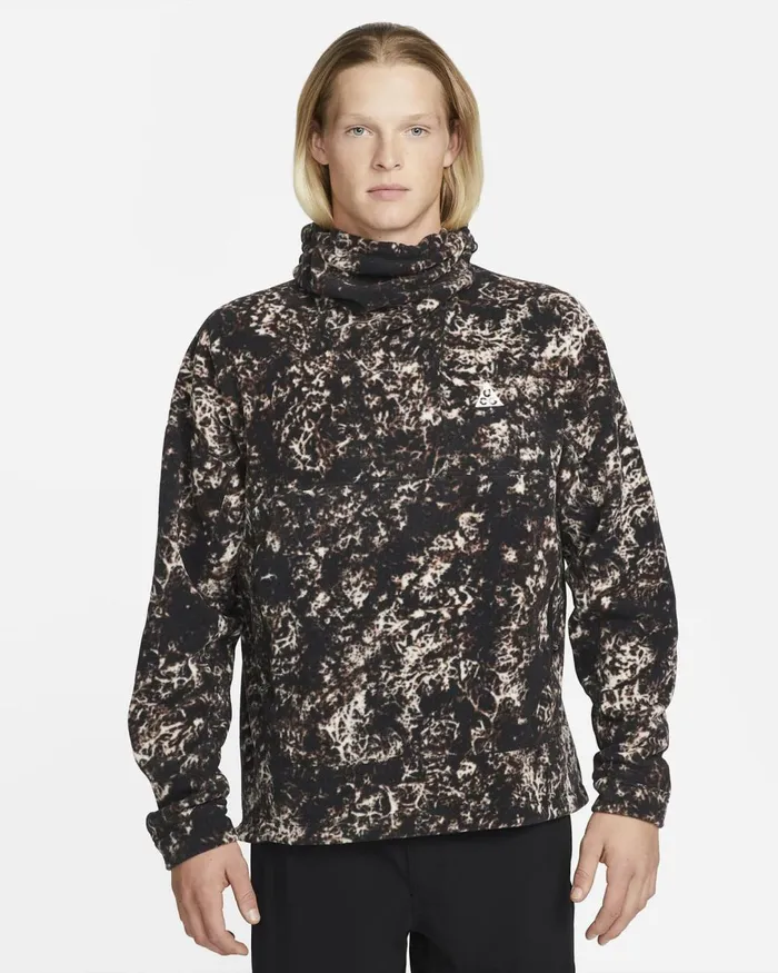 Men Nike Hoodies And Sweatshirts ACG ThermaFIT 039Wolf Tree039 Light Orewood Brownblacksummit White