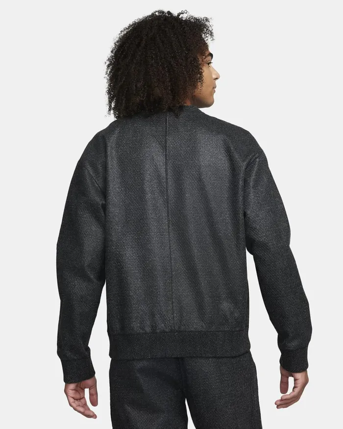 Men Nike Hoodies And Sweatshirts Forward Crew Anthraciteblackblack