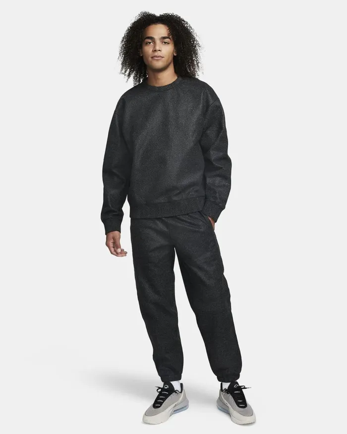Men Nike Hoodies And Sweatshirts Forward Crew Anthraciteblackblack