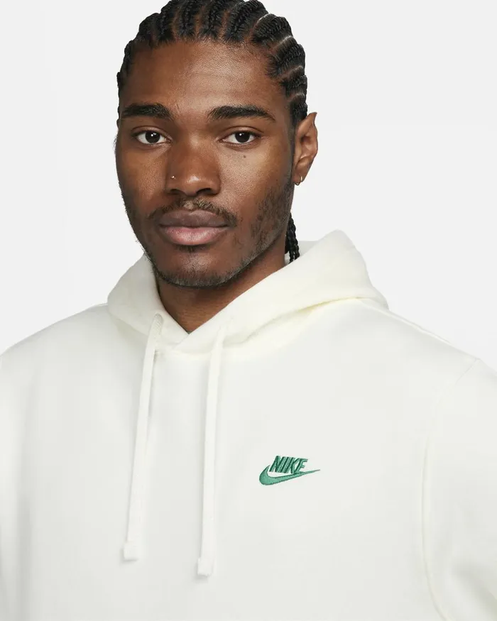 Men Nike Hoodies And Sweatshirts Sportswear Club Fleece Sailstadium Green