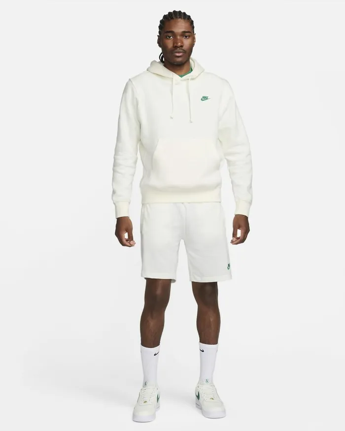Men Nike Hoodies And Sweatshirts Sportswear Club Fleece Sailstadium Green