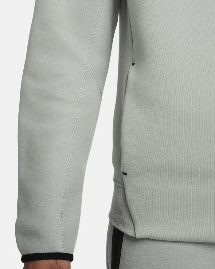 Men Nike Hoodies And Sweatshirts Sportswear Tech Fleece Mica Greenblack