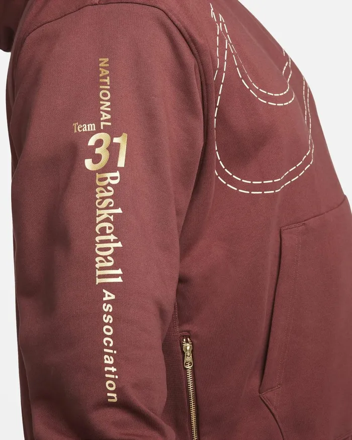 Men Nike Hoodies And Sweatshirts Team 31 Standard Issue Dark Pony