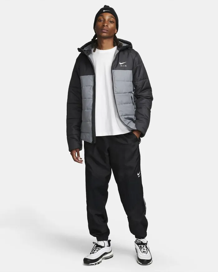 Men Nike Jackets Air Cool Greyanthracitemetallic Silver
