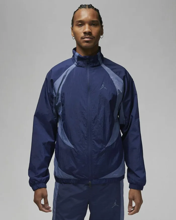 Men Nike Jackets Jordan Sport Jam Midnight Navydiffused Bluewhite