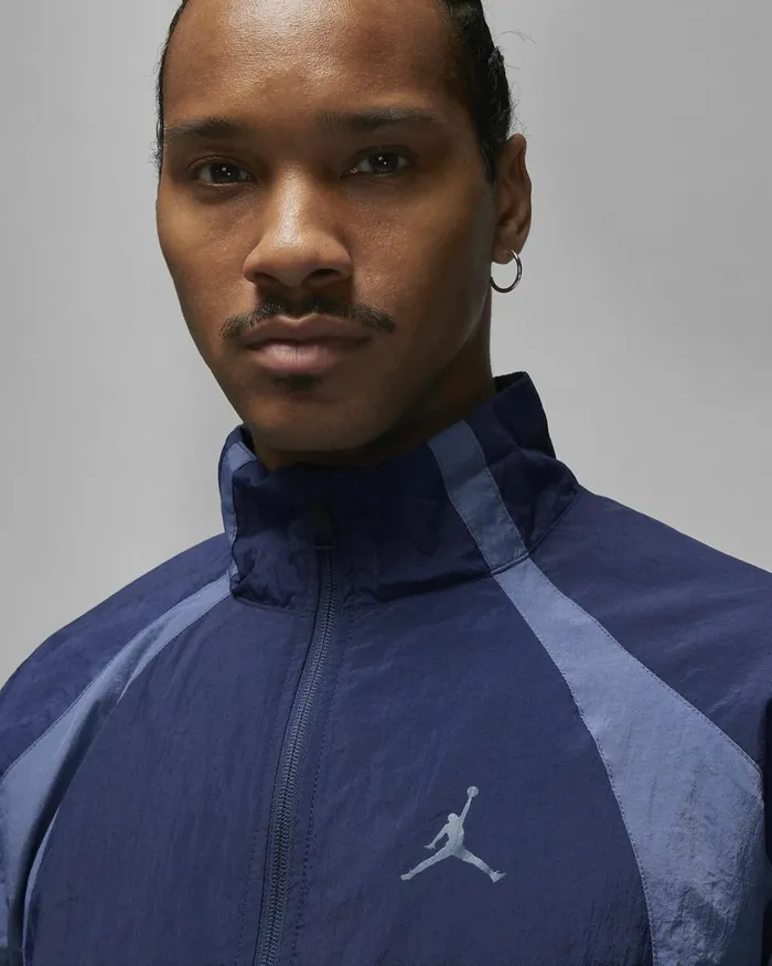 Men Nike Jackets Jordan Sport Jam Midnight Navydiffused Bluewhite