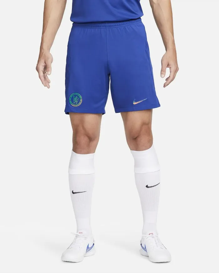 Men Nike Shorts Chelsea FC 202324 Stadium Home Rush Blueclub Gold