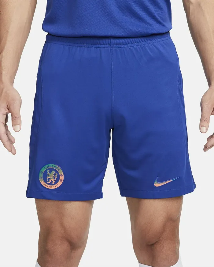 Men Nike Shorts Chelsea FC 202324 Stadium Home Rush Blueclub Gold