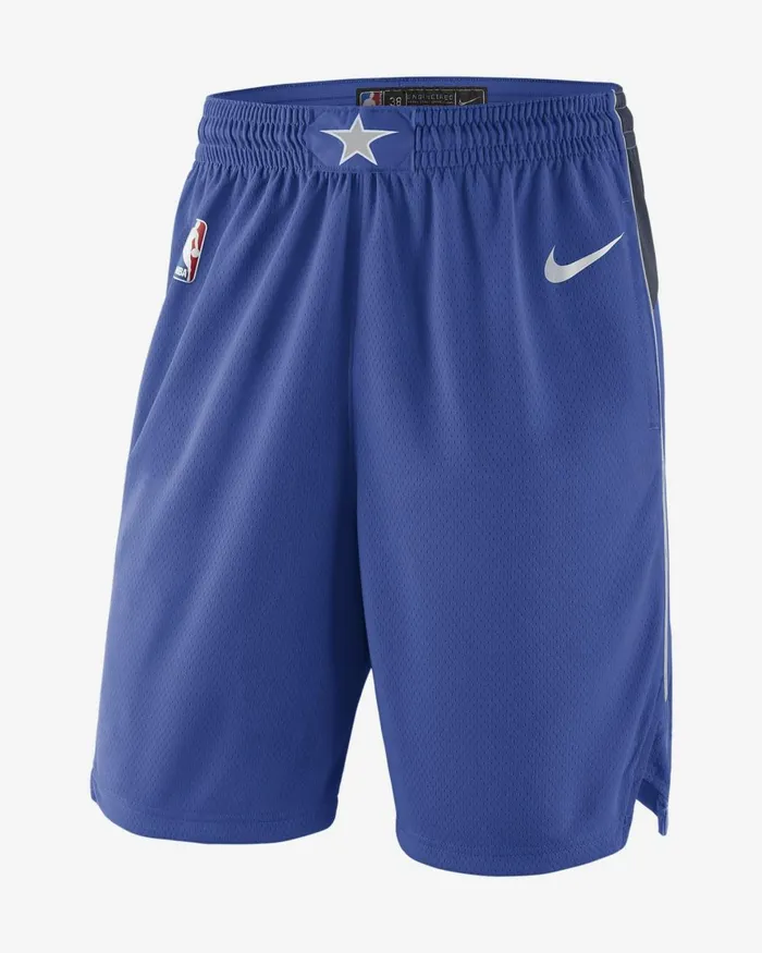 Men Nike Shorts Dallas Mavericks Icon Edition Game Royalcollege Navyflat Silverwhite